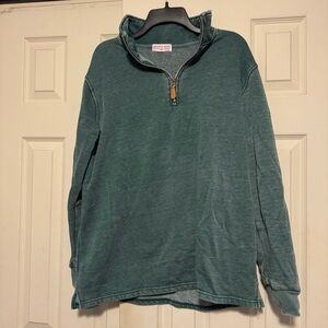 Discount Divas Green Quarter-Zip Pullover Fleece EXC Star XL
